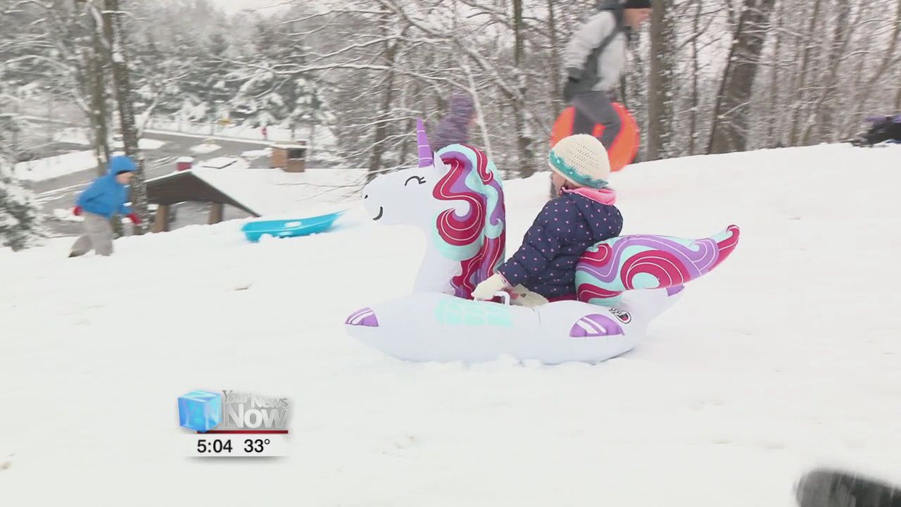Snowday fun at Faurot Park